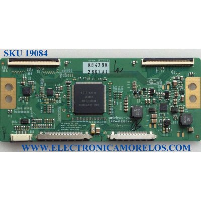 T-CON / TOSHIBA 6871L-2667A / 6870C-0358A / 2667A / PANEL LC420EUD (SD)(F2) / MODELOS 42TL515U / PARTES SUSTITUTAS 6871L-2411C / 6871L-2693A / 6871L-2411B / 6871L-2573A / 6871L-2554A / 6871L-2411D / 6871L-2411A / 6871L-2789A